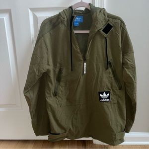 Adidas Jacket - The Brand With Three Stripes - Men’s Medium - Olive Green